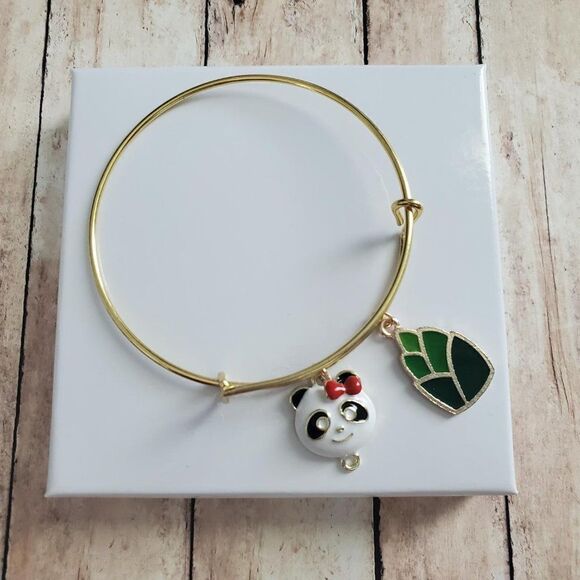 Gold Panda Bracelet, Zoologist Gift - Picture 8 of 11